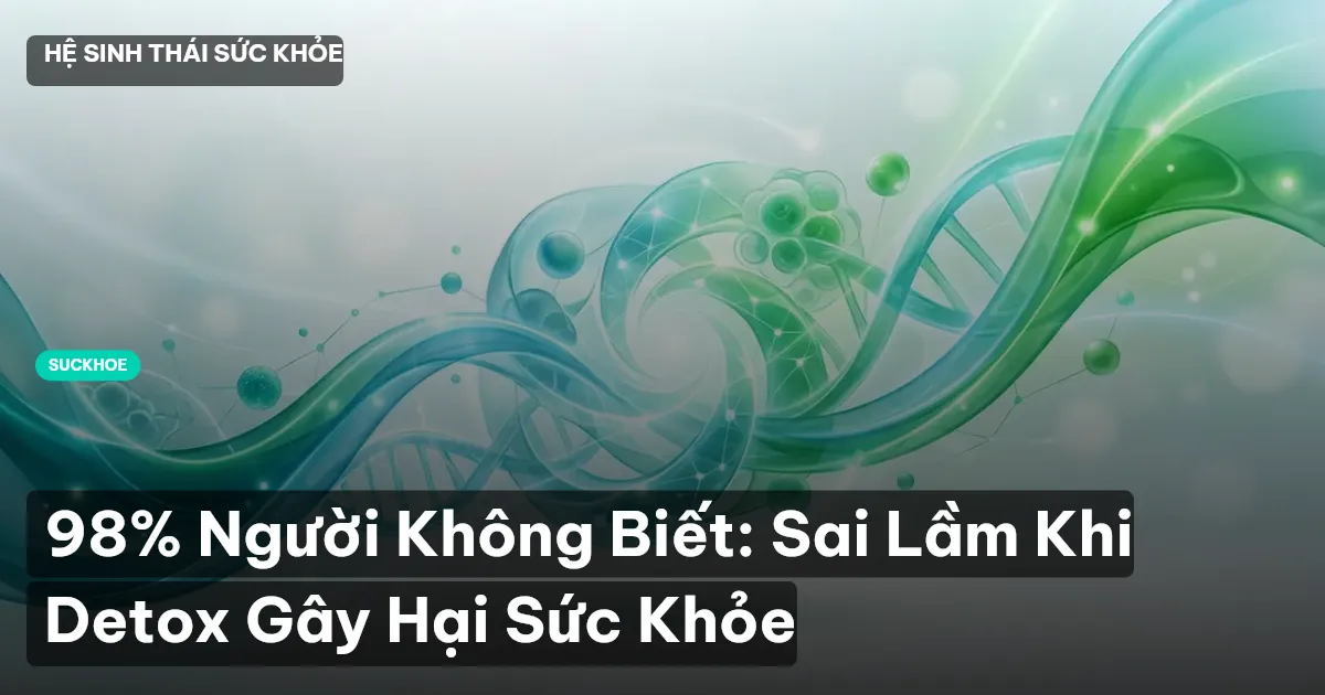 98% Người Không Biết: Sai Lầm Khi Detox Gây Hại Sức Khỏe