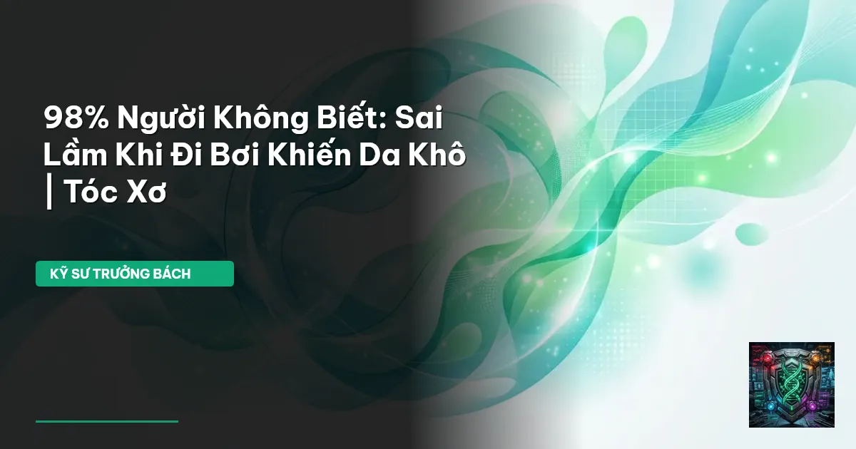 khô da sau khi bơi