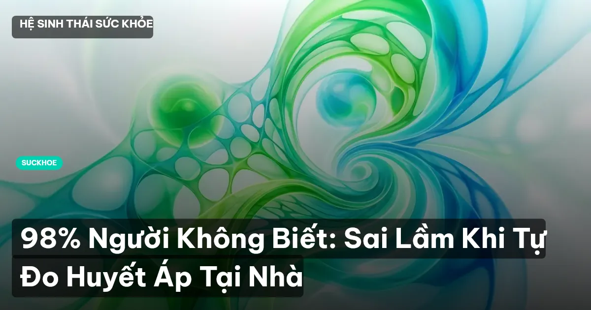 98% Người Không Biết: Sai Lầm Khi Tự Đo Huyết Áp Tại Nhà