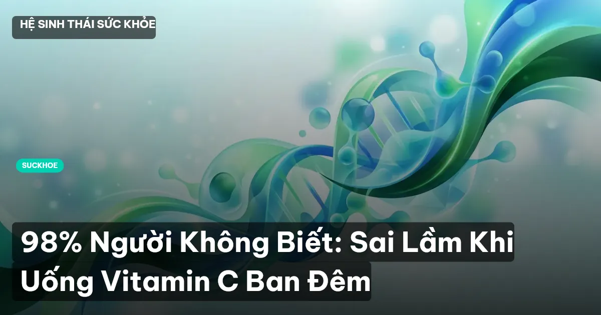 98% Người Không Biết: Sai Lầm Khi Uống Vitamin C Ban Đêm