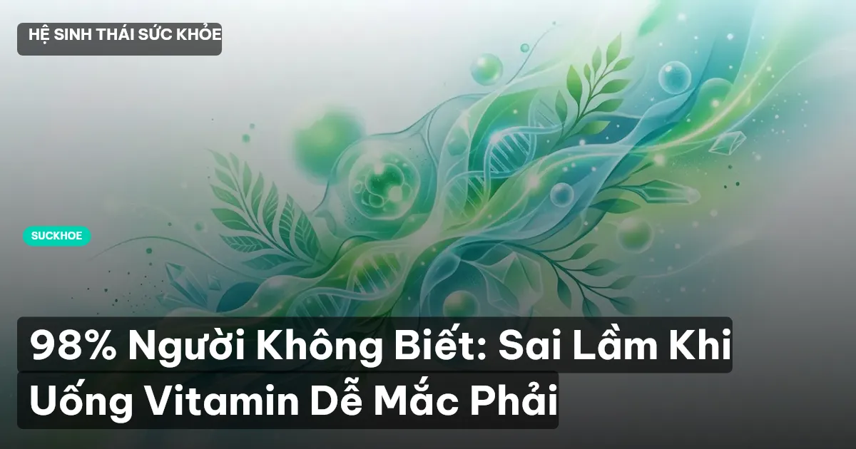 98% Người Không Biết: Sai Lầm Khi Uống Vitamin Dễ Mắc Phải