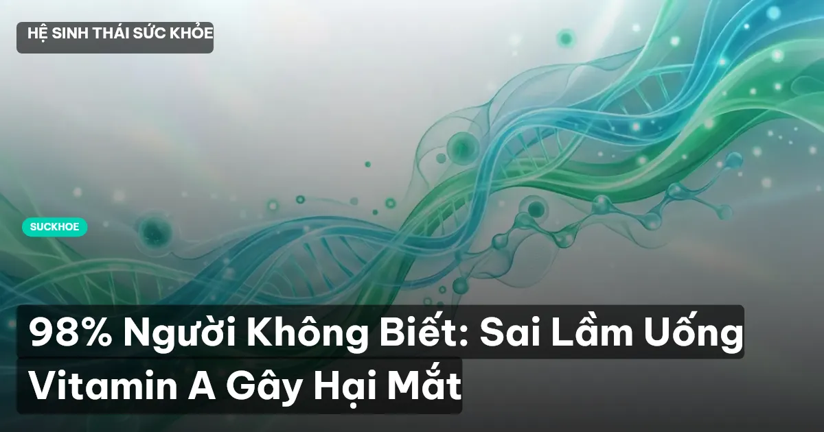 98% Người Không Biết: Sai Lầm Uống Vitamin A Gây Hại Mắt