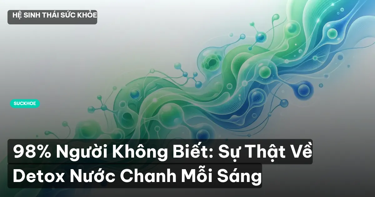 98% Người Không Biết: Sự Thật Về Detox Nước Chanh Mỗi Sáng
