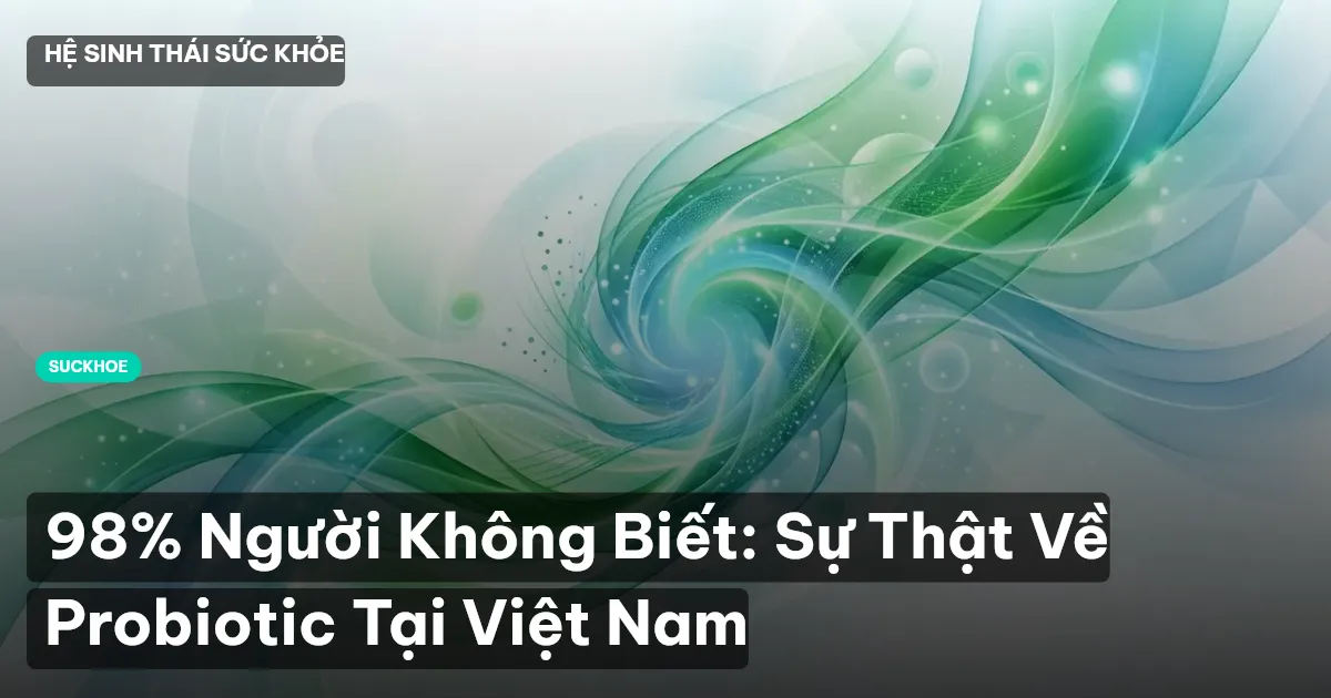 98% Người Không Biết: Sự Thật Về Probiotic Tại Việt Nam