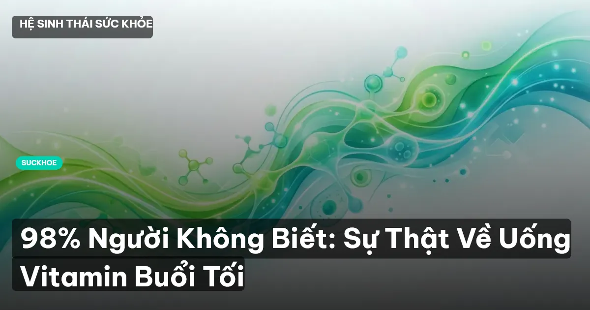 98% Người Không Biết: Sự Thật Về Uống Vitamin Buổi Tối