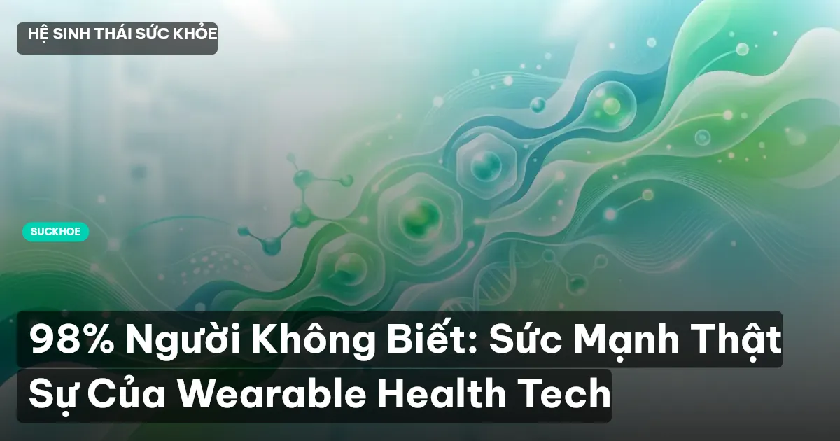 98% Người Không Biết: Sức Mạnh Thật Sự Của Wearable Health Tech