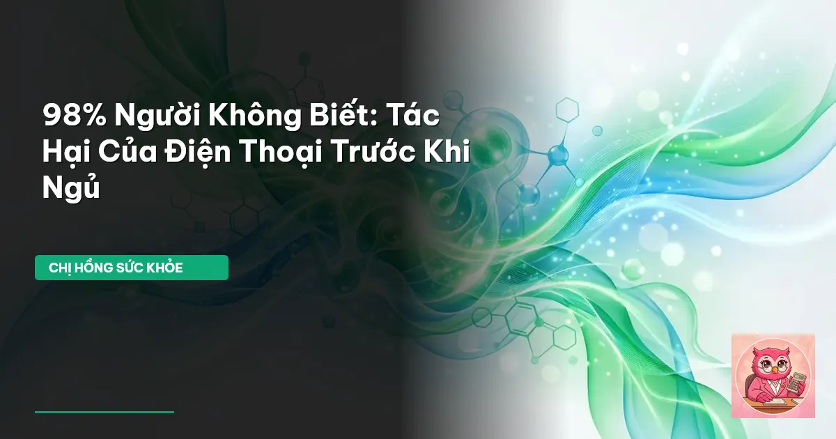 tác hại của điện thoại trước khi ngủ