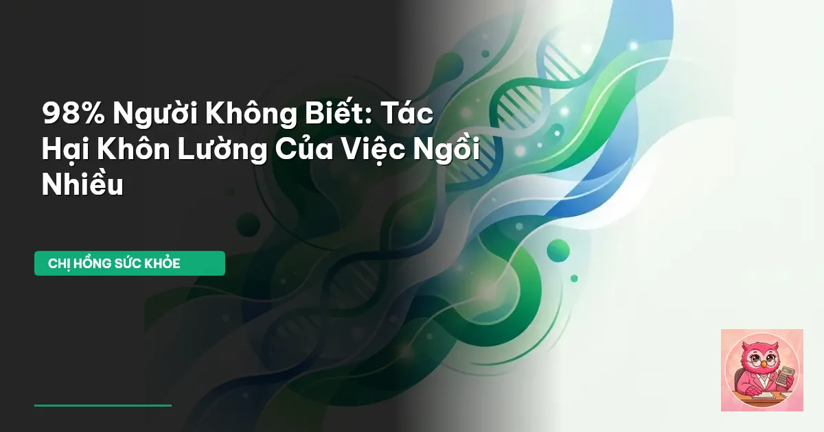 tác hại của ngồi nhiều