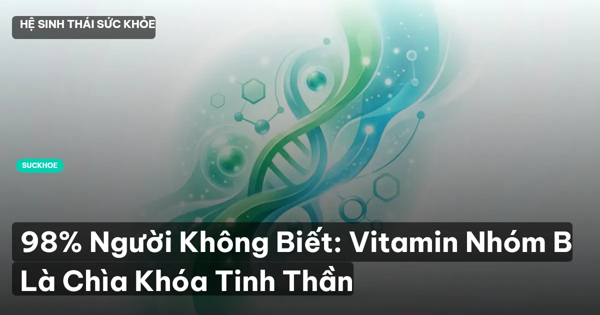 98% Người Không Biết: Vitamin Nhóm B Là Chìa Khóa Tinh Thần