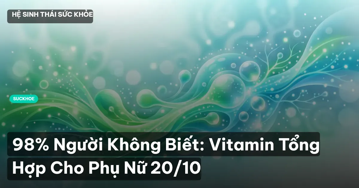 98% Người Không Biết: Vitamin Tổng Hợp Cho Phụ Nữ 20/10