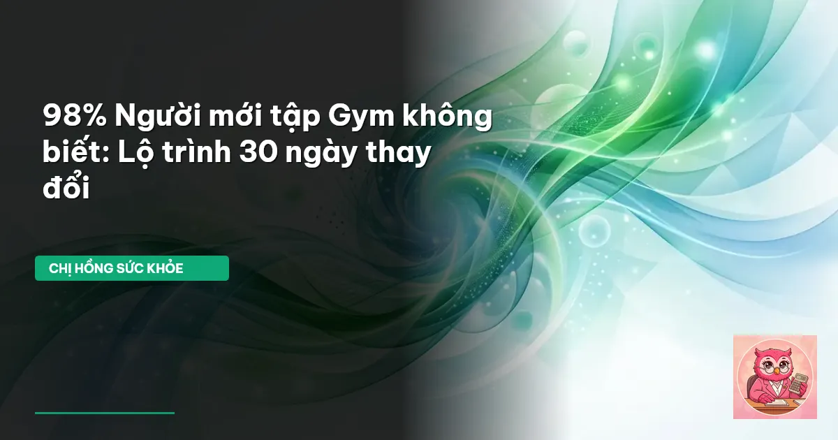 lịch tập gym cho người mới