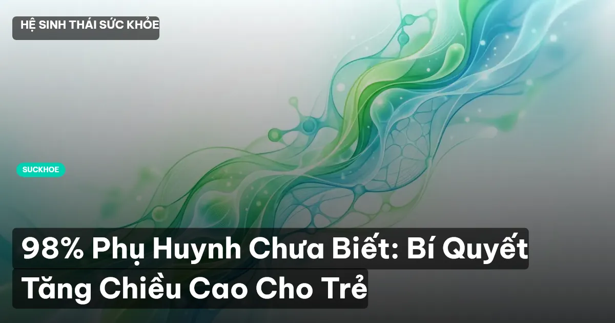 98% Phụ Huynh Chưa Biết: Bí Quyết Tăng Chiều Cao Cho Trẻ