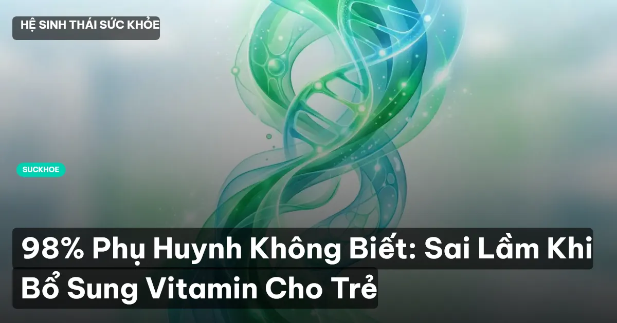 98% Phụ Huynh Không Biết: Sai Lầm Khi Bổ Sung Vitamin Cho Trẻ