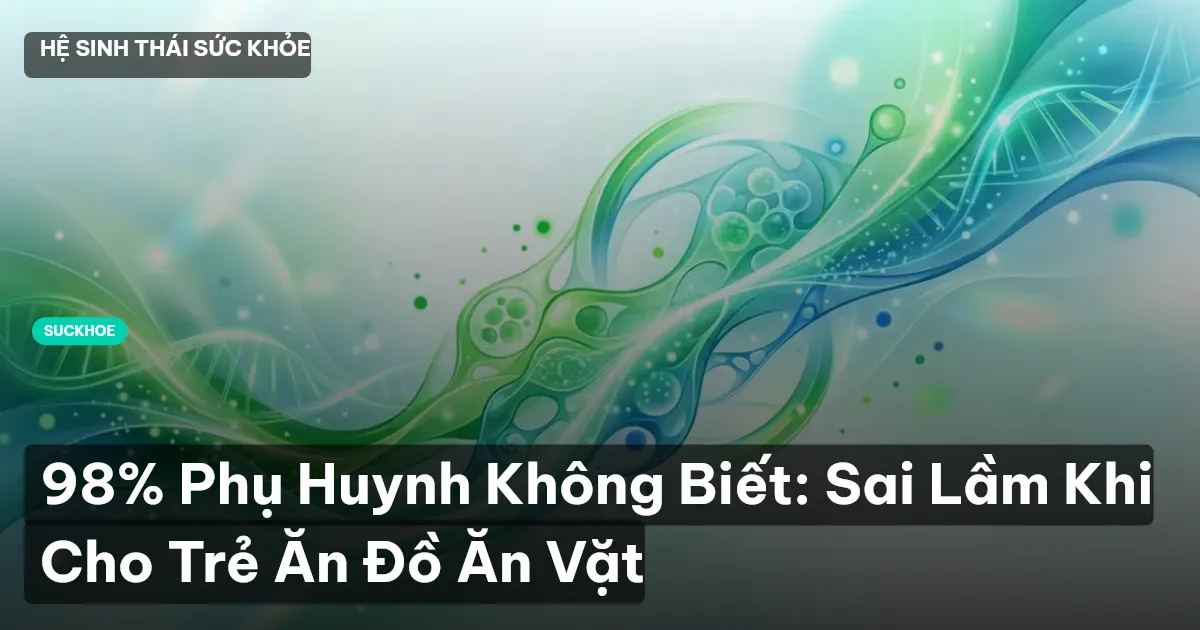 sai lầm khi cho trẻ ăn vặt