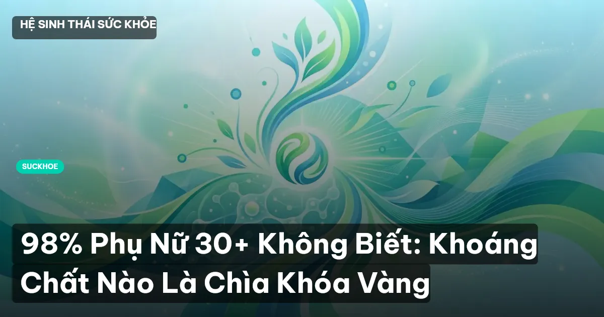 98% Phụ Nữ 30+ Không Biết: Khoáng Chất Nào Là Chìa Khóa Vàng