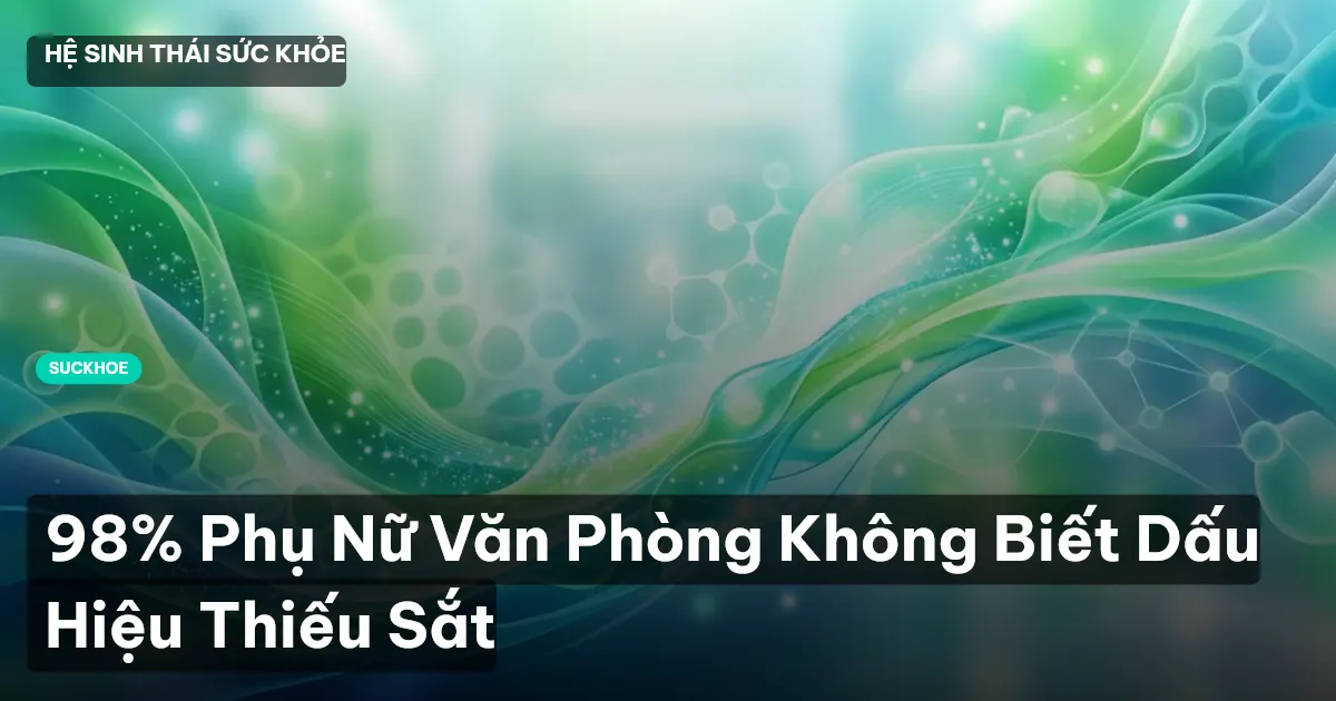 98% Phụ Nữ Văn Phòng Không Biết Dấu Hiệu Thiếu Sắt