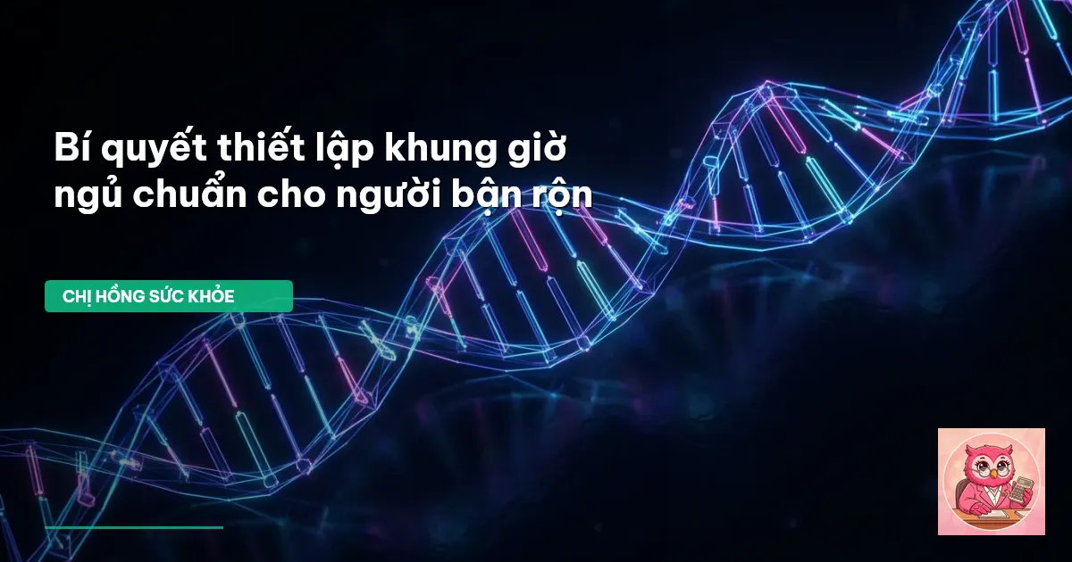 khung giờ ngủ chuẩn