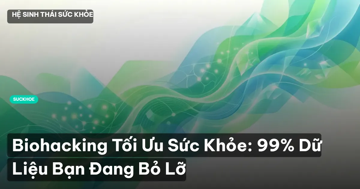 Biohacking Tối Ưu Sức Khỏe: 99% Dữ Liệu Bạn Đang Bỏ Lỡ