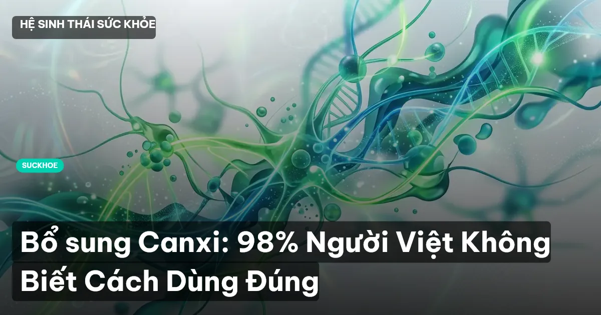 Bổ sung Canxi: 98% Người Việt Không Biết Cách Dùng Đúng