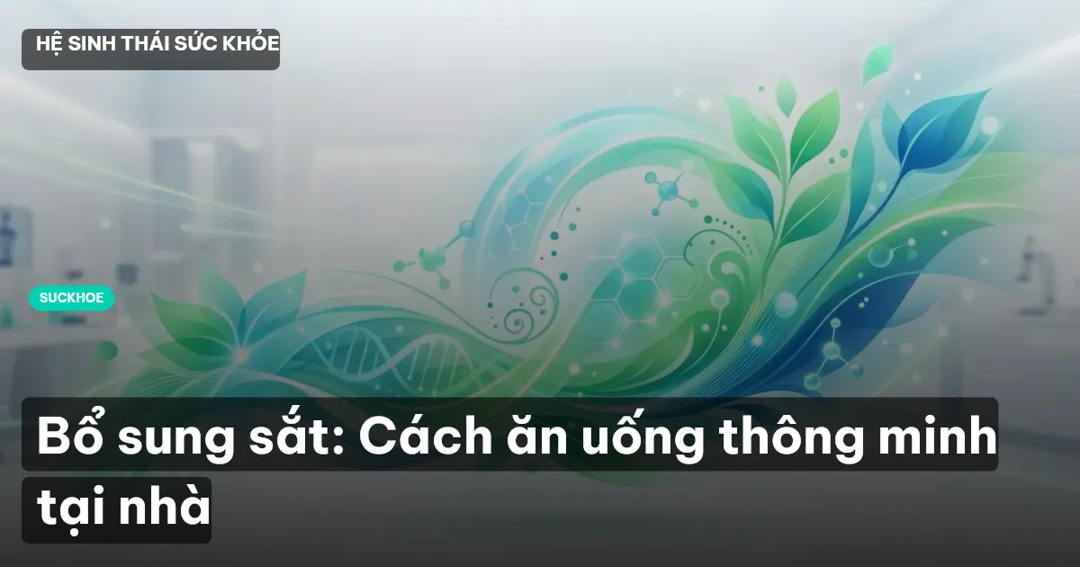 Bổ sung sắt: Cách ăn uống thông minh tại nhà