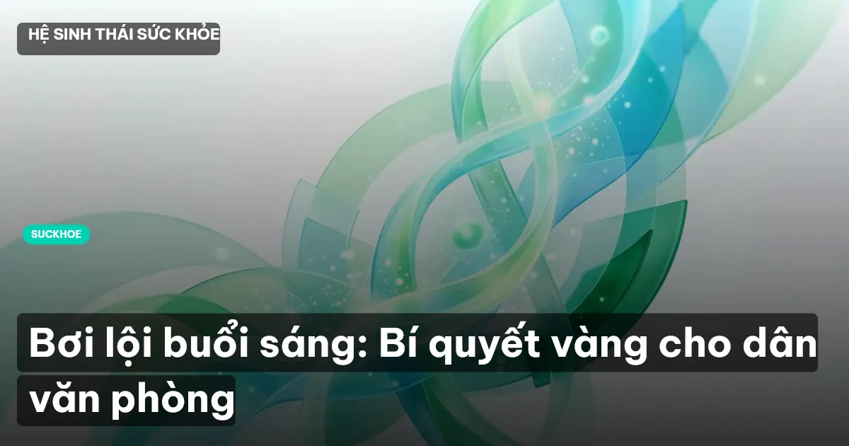 bơi lội buổi sáng