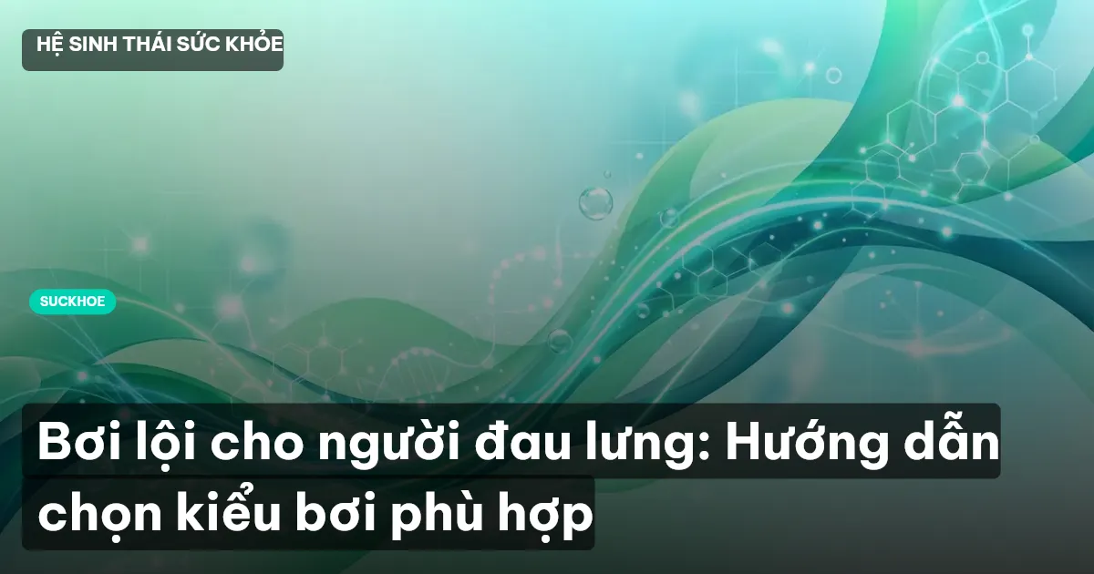 bơi lội cho người đau lưng