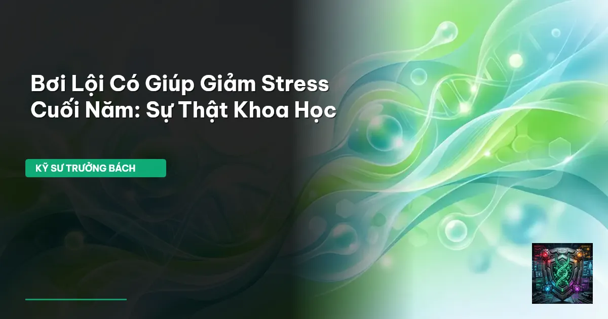 bơi lội giảm stress