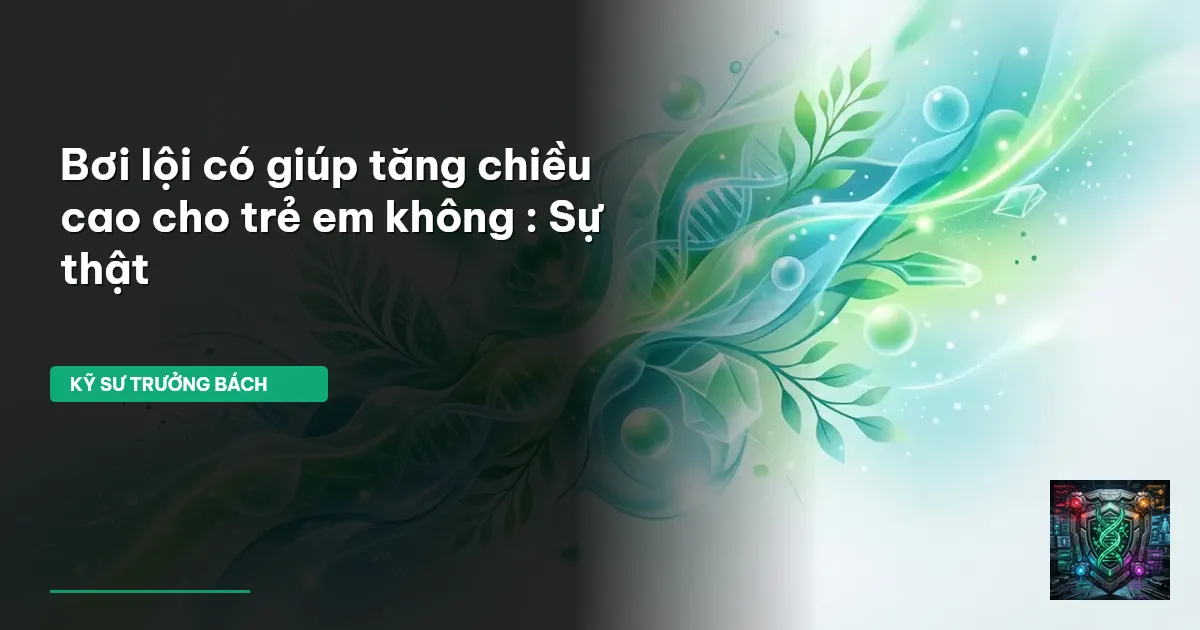 bơi lội tăng chiều cao