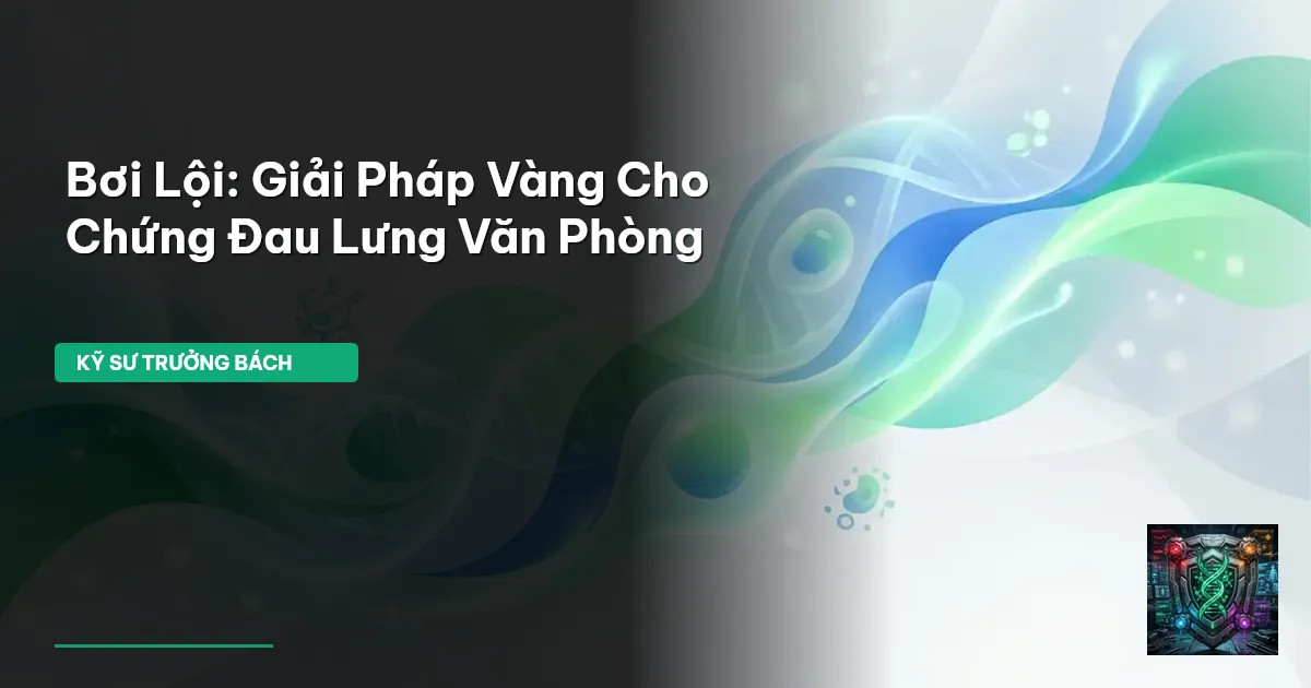 bơi lội trị đau lưng