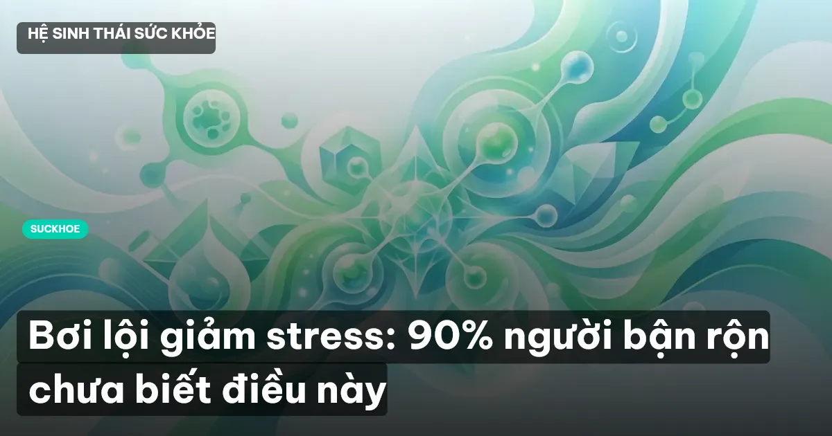 bơi lội giảm stress