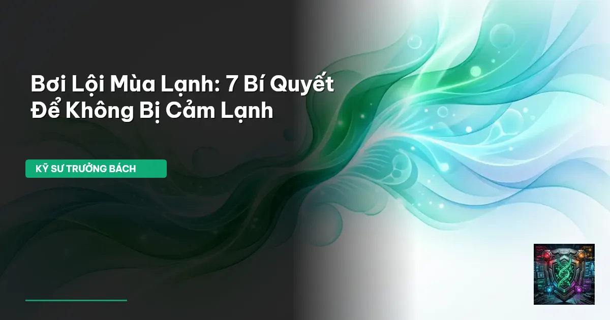 bơi lội mùa lạnh