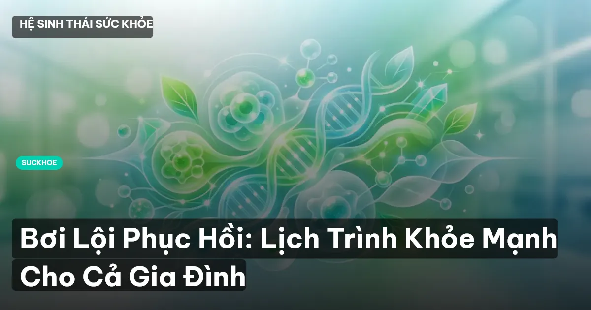 Bơi Lội Phục Hồi: Lịch Trình Khỏe Mạnh Cho Cả Gia Đình