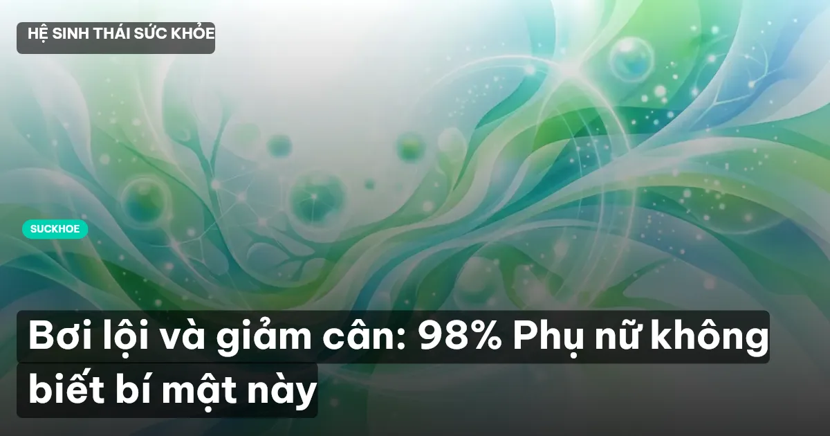 bơi lội giảm cân