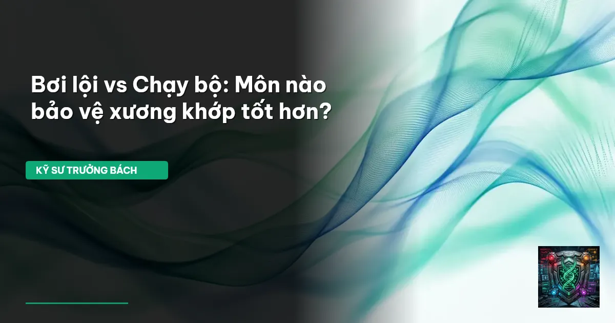 bơi lội và chạy bộ