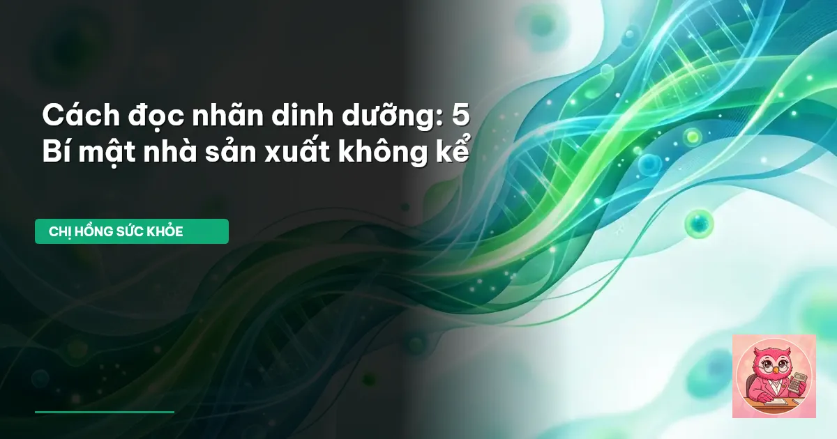 cách đọc nhãn dinh dưỡng