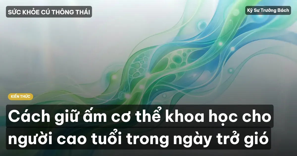 Cách giữ ấm cơ thể khoa học cho người cao tuổi trong ngày trở gió