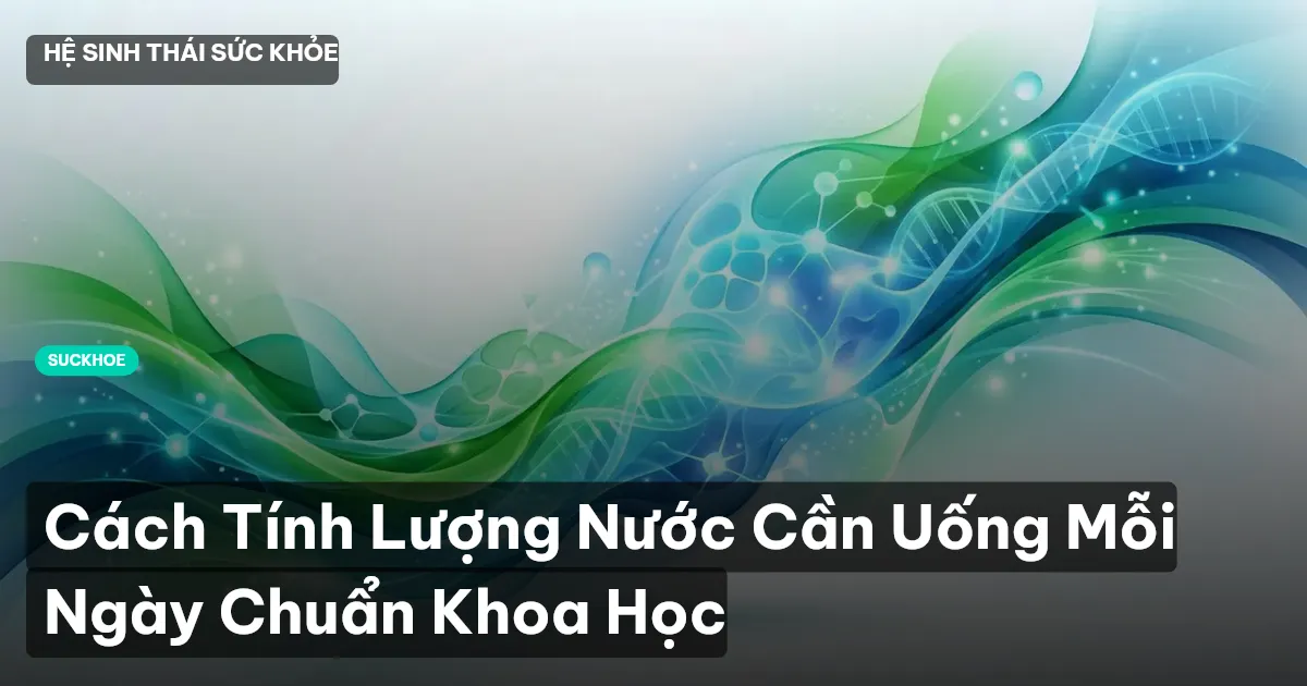 Cách Tính Lượng Nước Cần Uống Mỗi Ngày Chuẩn Khoa Học