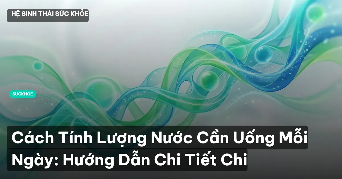 cách tính lượng nước