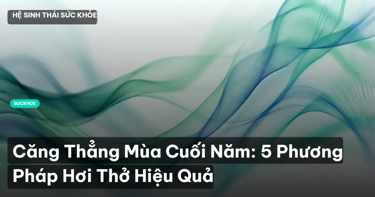 Căng Thẳng Mùa Cuối Năm: 5 Phương Pháp Hơi Thở Hiệu Quả
