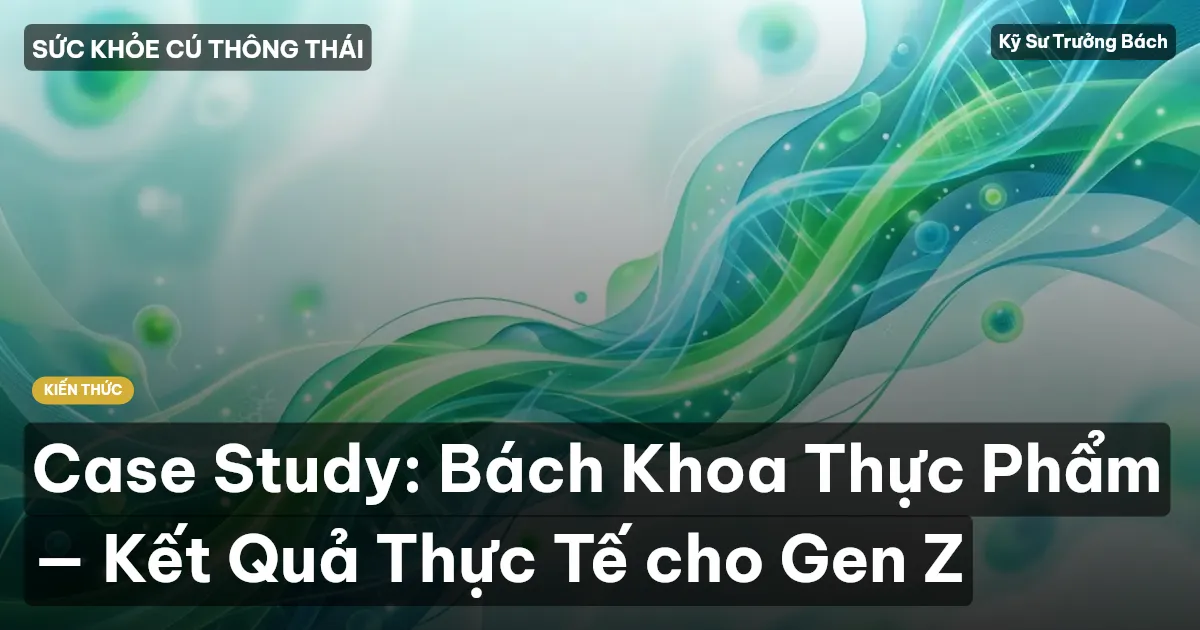 Case Study: Bách Khoa Thực Phẩm — Kết Quả Thực Tế cho Gen Z