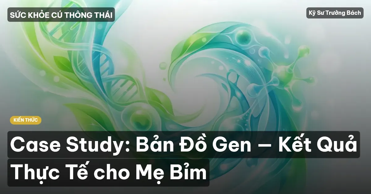 Case Study: Bản Đồ Gen — Kết Quả Thực Tế cho Mẹ Bỉm