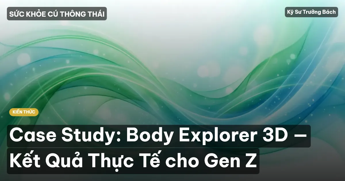 Case Study: Body Explorer 3D — Kết Quả Thực Tế cho Gen Z
