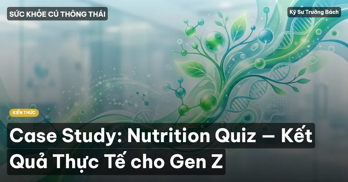 Case Study: Nutrition Quiz — Kết Quả Thực Tế cho Gen Z