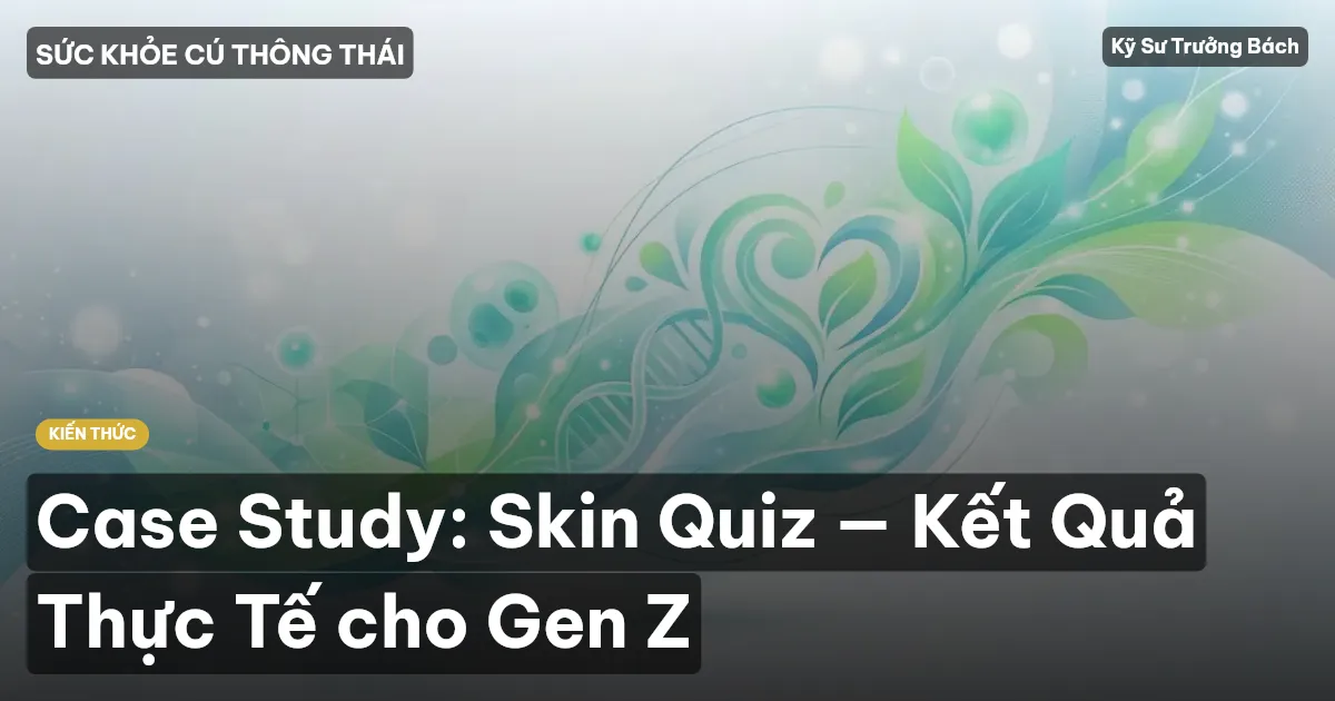 Case Study: Skin Quiz — Kết Quả Thực Tế cho Gen Z