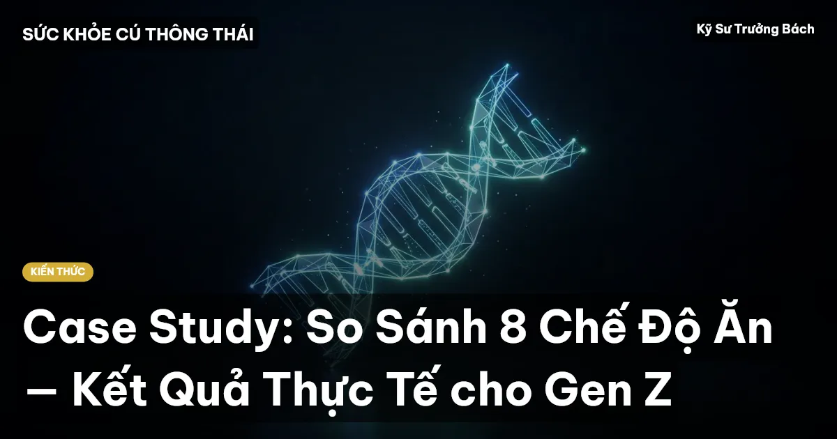 Case Study: So Sánh 8 Chế Độ Ăn — Kết Quả Thực Tế cho Gen Z