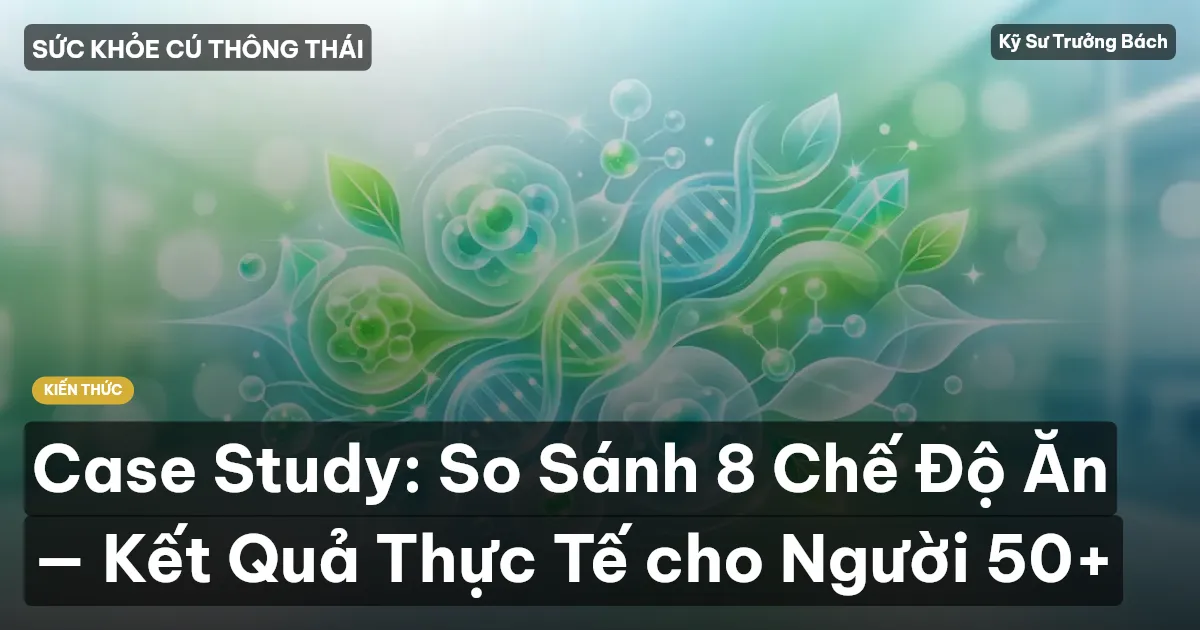 Case Study: So Sánh 8 Chế Độ Ăn — Kết Quả Thực Tế cho Người 50+