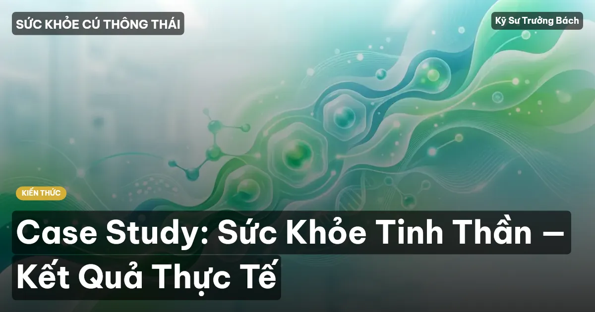 Case Study: Sức Khỏe Tinh Thần — Kết Quả Thực Tế