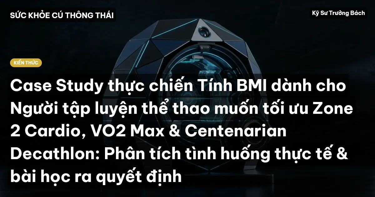 Case Study thực chiến Tính BMI dành cho Người tập luyện thể thao muốn tối ưu Zone 2 Cardio, VO2 Max & Centenarian Decathlon: Phân tích tình huống thực tế & bài học ra quyết định