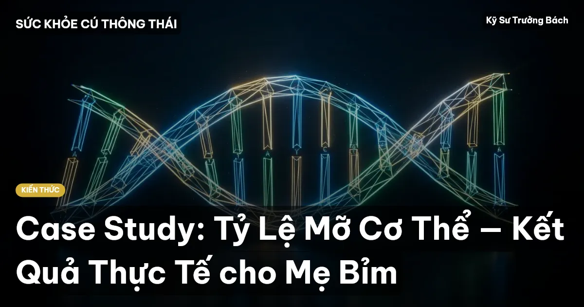 Case Study: Tỷ Lệ Mỡ Cơ Thể — Kết Quả Thực Tế cho Mẹ Bỉm