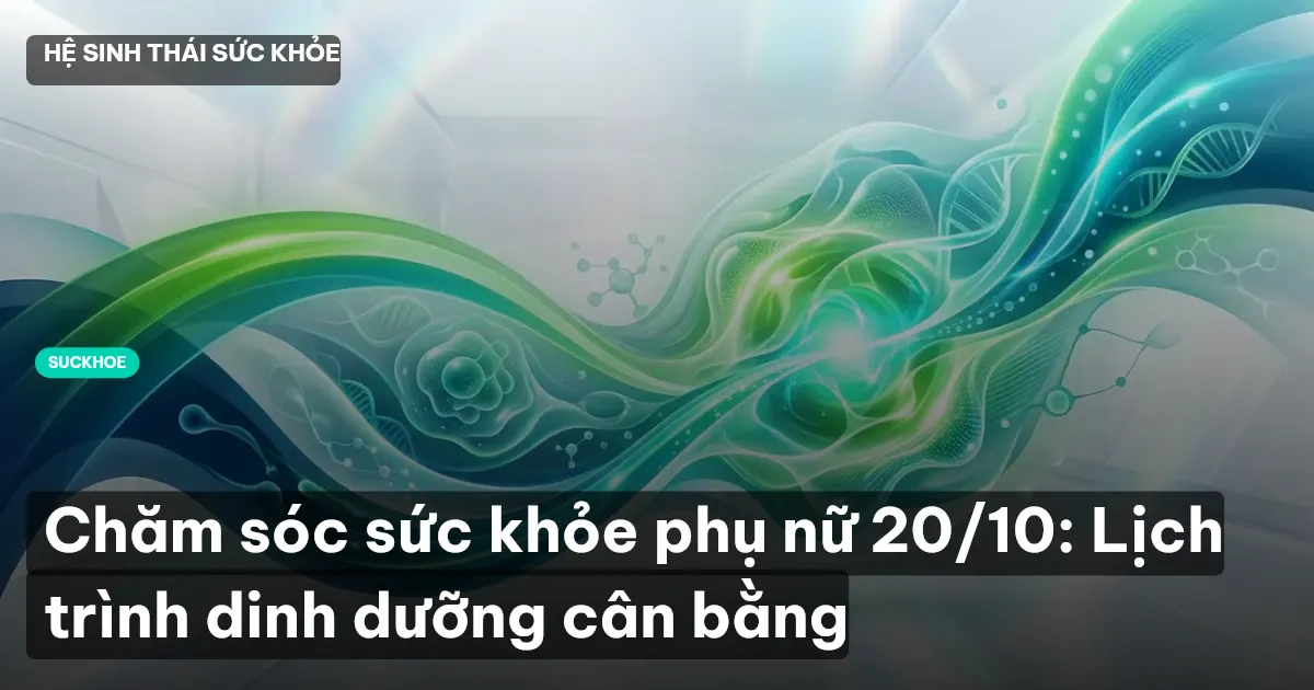 Chăm sóc sức khỏe phụ nữ 20/10: Lịch trình dinh dưỡng cân bằng